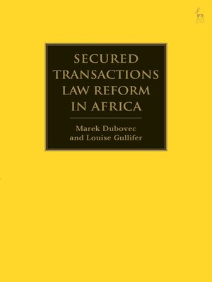 cover image of Secured Transactions Law Reform in Africa